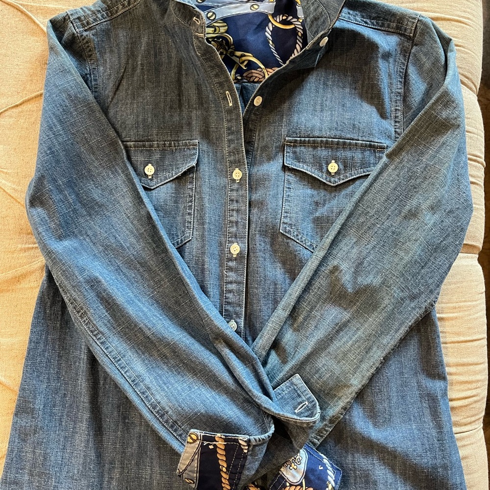 J Mclaughlin Chambray Button Down - image 4